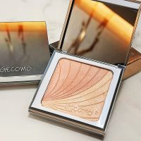 生姜高光修容粉饼闪粉鼻头防水不易脱妆双色细闪学生款