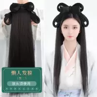 古装汉服假发包古风发髻发型女全头套一体式假发发箍手残百搭|懒人发箍款二[一体式]