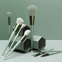 莫色系三格桶化妆刷套装散粉刷腮红刷粉底刷子眼影刷化妆工具全套