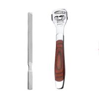 升级版灰指甲四面指甲锉打磨条不锈钢挫搓修甲美甲工具修脚刀|短款四面锉+彩木脚刨