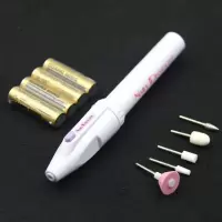 美甲电动打磨机迷你笔式电池打磨器卸甲去老茧手指甲脚趾工具|含4节电池 【打磨器套餐1】