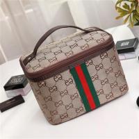 化妆包大容量随身手提洗漱包旅行收纳盒小可爱韩版化妆包|大号双E浅咖啡