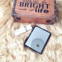 ins风镜子台式化妆镜少女心桌面可立宿舍大号学生梳妆镜|黑色(直角) 13*17cm(迷你)