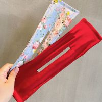 印花魔术扭扭夹盘发器旋转发带丸子头蝴蝶结|红色纯色+蓝色碎花(掌柜推荐颜色)