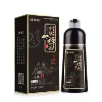 中华洗禅白转黑洗发露第六代染头发染头一支黑洗白发染发霜遮白发