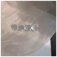 仿猫眼石+仿贝壳仙发夹2只装~仙气十足白色发饰女小众发卡边夹|猫眼石纹爱心(一只)