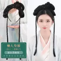 古装汉服假发包古风发髻发型女全头套一体式假发发箍手残百搭|懒人发箍款十二