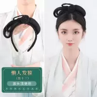 古装汉服假发包古风发髻发型女全头套一体式假发发箍手残百搭|懒人发箍款十三