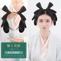 古装汉服假发包古风发髻发型女全头套一体式假发发箍手残百搭|懒人发箍款十八