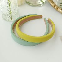 儿童糖果色发箍女童宝宝不发发卡公主可爱防滑成人头箍发饰|黄绿+豆绿
