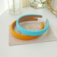 儿童糖果色发箍女童宝宝不发发卡公主可爱防滑成人头箍发饰|浅蓝+橘色