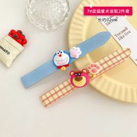 女童宝宝魔术贴发箍发带女发卡儿童发夹刘海贴碎发帖头箍头饰发饰|7#蓝猫魔术发贴2件套