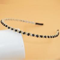 百搭珍珠发箍女可爱外戴头箍发卡成年女简约压发夹子头饰|黑色