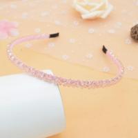 百搭珍珠发箍女可爱外戴头箍发卡成年女简约压发夹子头饰|粉红色双排宽度0.6CM