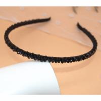 百搭珍珠发箍女可爱外戴头箍发卡成年女简约压发夹子头饰|深灰色黑色宽度0.6CM