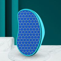 新款玻璃磨脚器去脚后跟老茧脚底修脚器搓脚板工具磨脚|纳米玻璃磨脚器(北欧蓝) 单个装+马油+亮甲神器