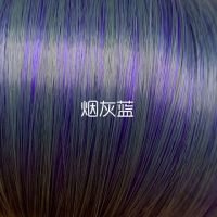 假发女生姬发式时尚空气刘海长直发无痕水母头lolita软妹cos|烟灰蓝色 +小梳子