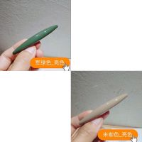 莫兰迪色小号弹簧夹半丸子一字顶夹复古磨砂发夹发卡夹子发饰|亮面[军绿+米色]