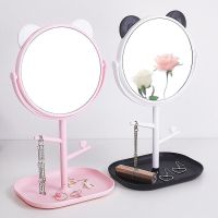 创意化妆镜简约梳妆台桌面美妆镜便携小镜子女卧室宿舍台式梳妆镜