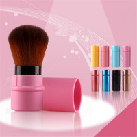 圆形伸缩化妆刷定妆粉底刷散粉刷腮红刷便携伸缩蜜粉化妆刷伸缩刷