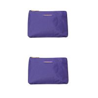化妆包小洗漱收纳包零钱包笔袋洗浴澡包袋小巧型便携防水外出随身|2个紫色
