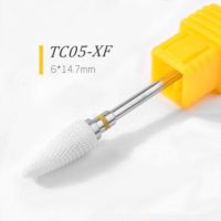 美甲陶瓷打磨头电动修甲卸甲去打磨工具美甲店替换砖头|双台阶-XF超细磨纹