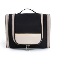 出差旅行化妆包女防水便携大容量洗漱包男化妆品收纳袋化妆手提包|黑色升级款【增加双侧面收纳区域】