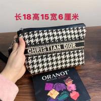 日韩时尚千鸟格布艺时尚化妆包多功能旅行收纳手提袋大容量护肤包|T型化妆包9287