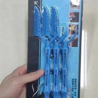 定位烫发梳美发工具发型定位器烫发卷发器水仁定位烫理发店|蓝色大中小三个号