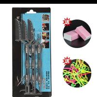 定位烫发梳美发工具发型定位器烫发卷发器水仁定位烫理发店|灰色大中小三个号(送交叉夹发纸)