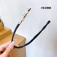 仙珍珠盘发器花朵蓬松丸子卷发造型盘头头花头盘发器|花朵圆盘