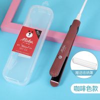 迷你两用卷发棒不发电夹板拉直卷发便携式内扣刘海大卷器|咖啡布朗熊送收纳盒 送夹子梳子