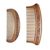 梳梳子木梳子梳子宽齿男女家用按摩梳|[桃木2件套]B款+D款
