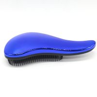 tt王妃气垫梳子女家用随身携带防静电不打结不易断便携|电镀蓝[手持]1个装 送清洁抓