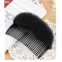 增加身高3cm刘海蓬松垫发器发夹发垫蓬蓬垫垫高增高蓬发器|尼龙垫发器(黑色)