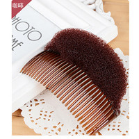 增加身高3cm刘海蓬松垫发器发夹发垫蓬蓬垫垫高增高蓬发器|尼龙垫发器(咖啡色)