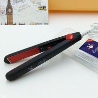 可爱少女迷你卷发棒直板卷发夹直卷两用小电发棒内扣梨花卷刘海夹|黑色熊盒装(送收纳盒+头套) 关注店铺送发绳+小圆镜