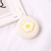 可爱少女心折叠气囊梳子卡通便携塑料气垫头部按摩梳子带化妆镜子|鸡蛋 1个装