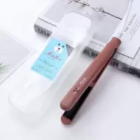 迷你小夹板空气刘海内扣卷发棒直卷两用直发器不发小型烫发器|咖啡色 送收纳盒
