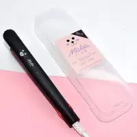 迷你小夹板空气刘海内扣卷发棒直卷两用直发器不发小型烫发器|黑色 送收纳盒
