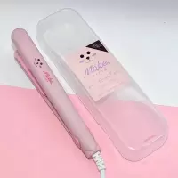 迷你小夹板空气刘海内扣卷发棒直卷两用直发器不发小型烫发器|粉色 送美发三件