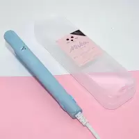 迷你小夹板空气刘海内扣卷发棒直卷两用直发器不发小型烫发器|蓝色 送收纳盒