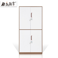 姬氏陆零 通体双节文件柜资料柜档案柜铁皮柜公司员工办公柜钢制加厚财务会计凭证柜Aa4纸柜子