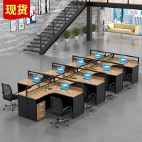 批发办公屏风多人位卡座隔断办公室屏风工作位电脑桌办公家具