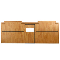 梦商 定制原木硬包床屏 床屏 1200*40*1200 定制产品请先联系客服