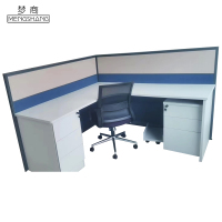 梦商 屏风卡位办公桌 工位卡位 职员桌 办公桌隔断环保材质加厚 可定制 一张