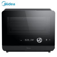 美的(Midea)PS20C1蒸烤箱一体机 1800W大功率蒸汽 20升 穹顶防滴水 蒸烤合一 上下一体控温黑色