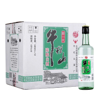 北京牛栏山二锅头陈酿白瓶新一代43度浓香型白酒500ml*12瓶整箱装