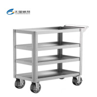 天瑞通邦 不锈钢四层工件搬运推车 850*640*900mm 辆
