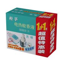 枪手电热蚊香液体套装无导线无味(1器+1液)